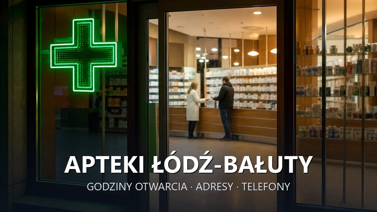 Apteki Łódź-Bałuty, Łódź - adresy, telefony, godziny otwarcia