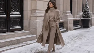 Zimowa elegancja monochromatyczna - jak stworzyć spójny styl w jednym kolorze?