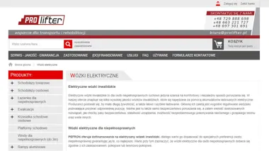 Prolifter - wózki elektryczne inwalidzkie