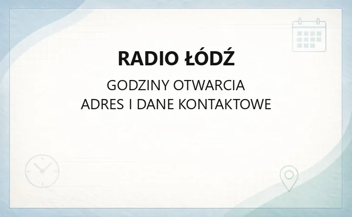 Radio Łódź - kontakt, studio, podcasty