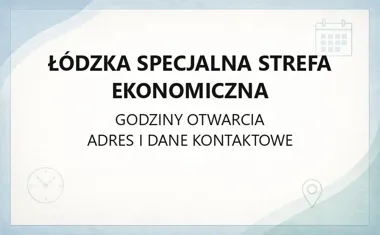 Łódzka Specjalna Strefa Ekonomiczna - kontakt i wsparcie