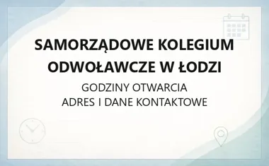 Samorządowe Kolegium Odwoławcze w Łodzi - kontakt i ePUAP