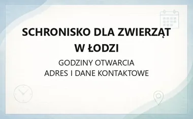 Schronisko dla Zwierząt w Łodzi - kontakt, godziny, adopcja