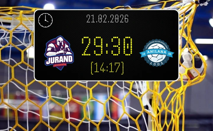[PIŁKA RĘCZNA] Jurand Ciechanów – Grot Blachy Pruszyński Anilana 29:30 – Liga Centralna, 17. kolejka