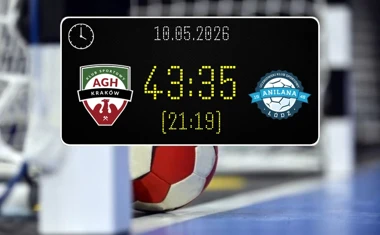 [PIŁKA RĘCZNA] Liga Centralna: AZS AGH Kraków – Grot Blachy Pruszyński Anilana 43:35 – krakowianie potwierdzili trzecią pozycję