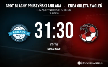 [PIŁKA RĘCZNA] Grot Blachy Pruszyński Anilana – Enea Orlęta Zwoleń 31:30. Jeden gol różnicy w meczu I Ligi Mężczyzn (Grupa C)