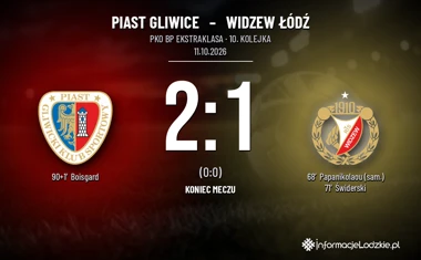 [PIŁKA NOŻNA] PKO BP Ekstraklasa: Piast Gliwice – Widzew Łódź 2:1. Boisgard rozstrzygnął mecz w doliczonym czasie