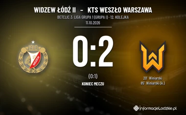 [PIŁKA NOŻNA] Betclic 3. Liga Grupa 1 (Grupa I): Widzew Łódź II – KTS Weszło Warszawa 0:2