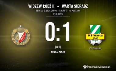 [PIŁKA NOŻNA] Betclic 3. Liga Grupa 1 (Grupa I) – Widzew Łódź II – Warta Sieradz 0:1