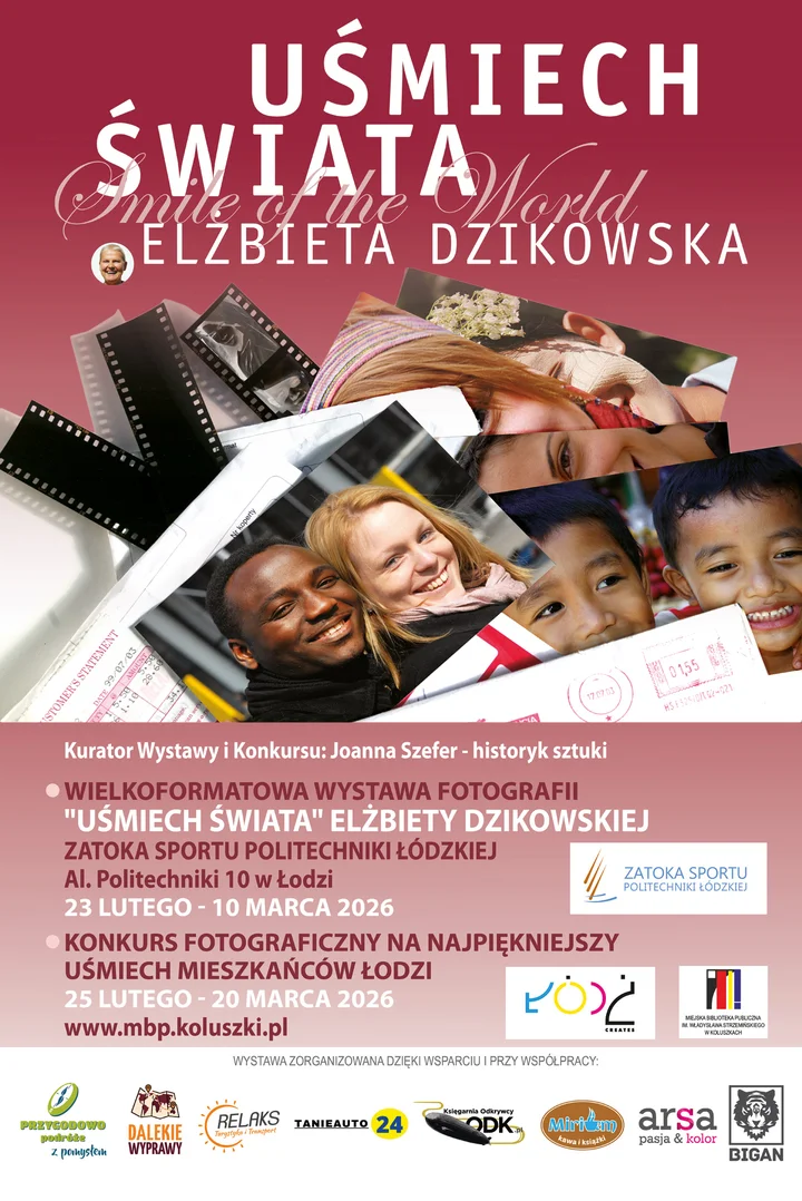 Wystawa Elżbiety Dzikowskiej w Zatoce Sportu – konkurs na najpiękniejszy uśmiech