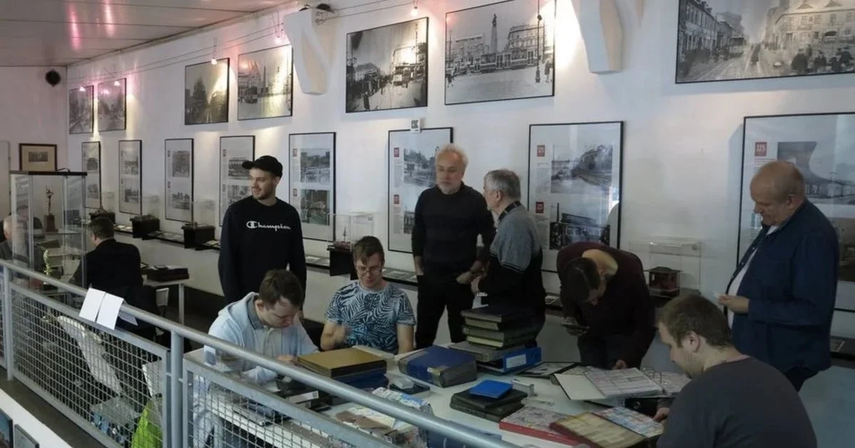 Grafika promocyjna wydarzenia 20-lecie Muzeum Komunikacji Miejskiej MPK Łódź
