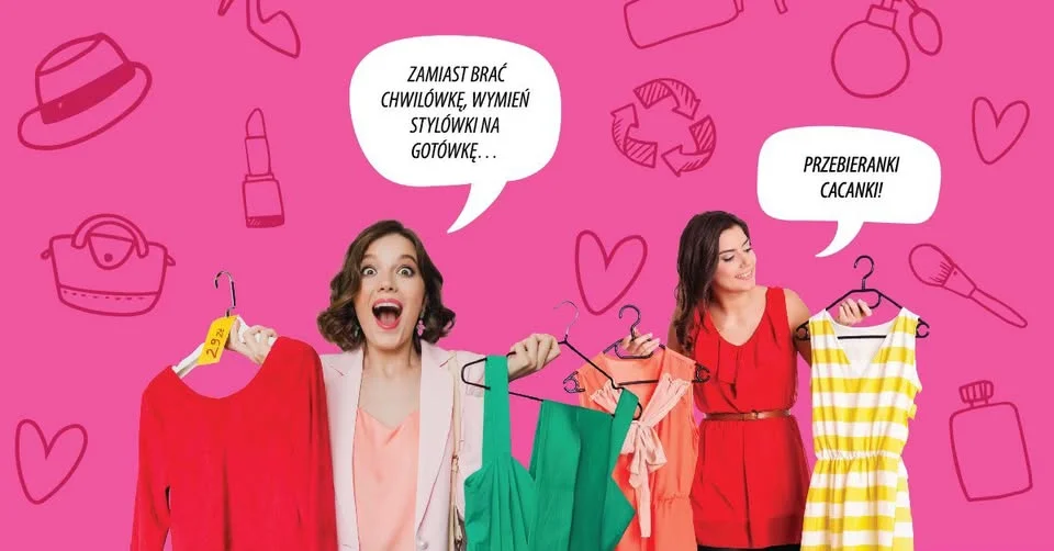 Grafika promocyjna wydarzenia Babskie Sprawy w CH M1 Łódź – moda i metamorfozy
