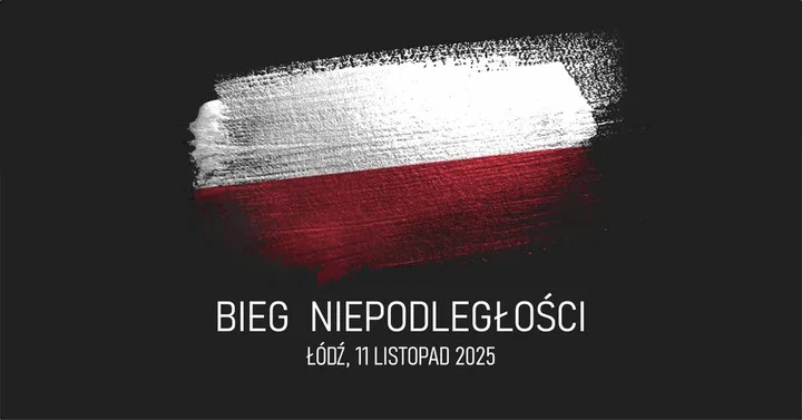 Grafika promocyjna wydarzenia Bieg Niepodległości - Łódź: 5 km w parku im. Adama Mickiewicza