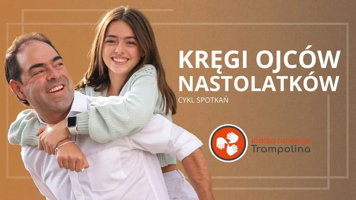 Obrazek przedstawia grafikę promocyjną wydarzenia Krąg wsparcia dla ojców nastolatków w Łodzi