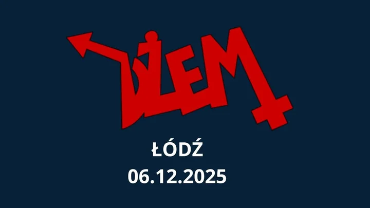 Grafika promocyjna wydarzenia DŻEM w Łodzi — koncert w Klubie Wytwórnia (6 grudnia 2025)