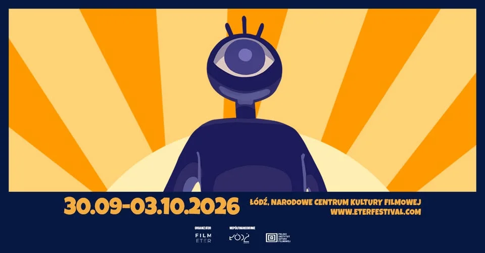Grafika promocyjna wydarzenia ETER Międzynarodowy Festiwal Animacji w Łodzi