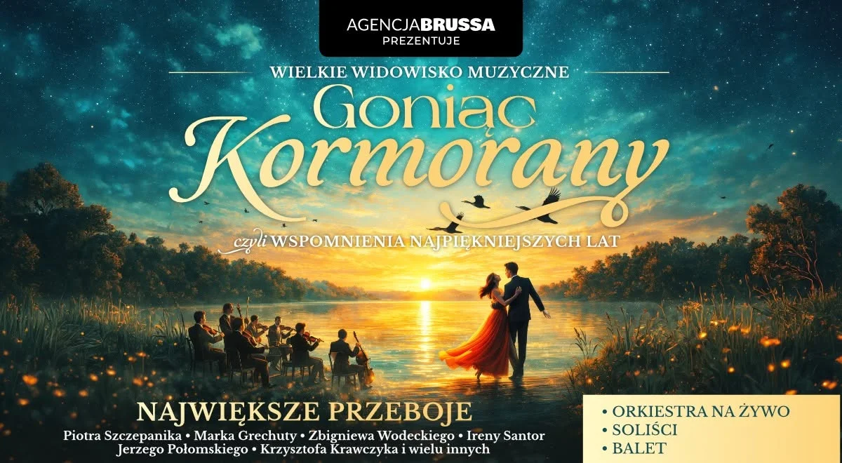 Grafika promocyjna wydarzenia Goniąc Kormorany – koncert polskich przebojów