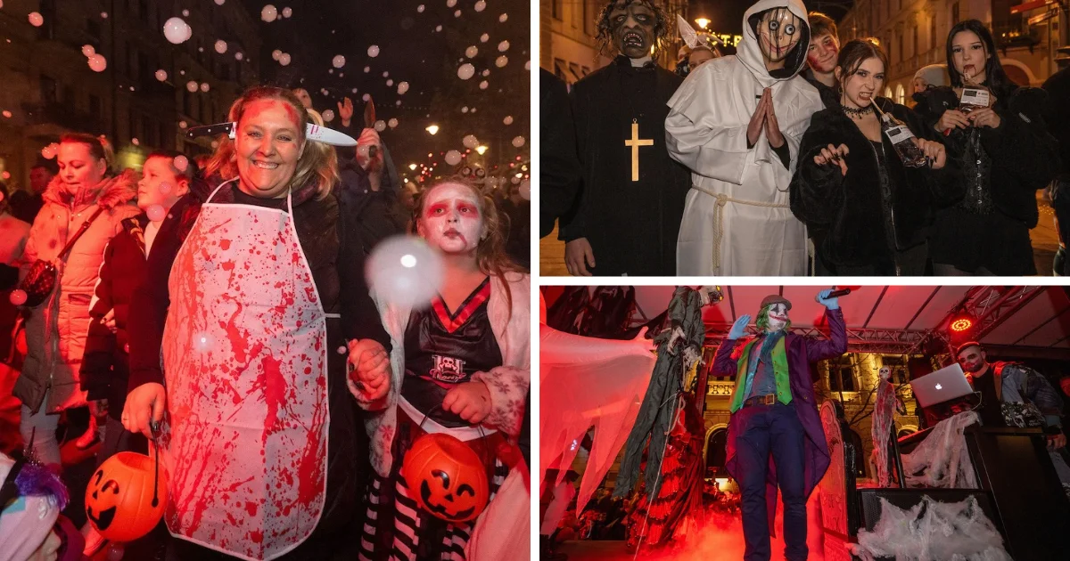 Grafika promocyjna wydarzenia Halloweenowa Parada w Łodzi