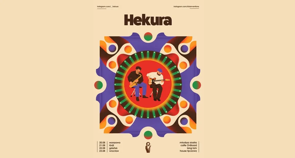 Grafika promocyjna wydarzenia Hekura koncert jazz ambient