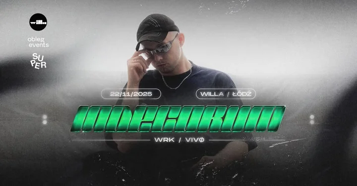Grafika promocyjna wydarzenia Indecorum w Willi — hardtechno noc w Łodzi (21 listopada 2025)