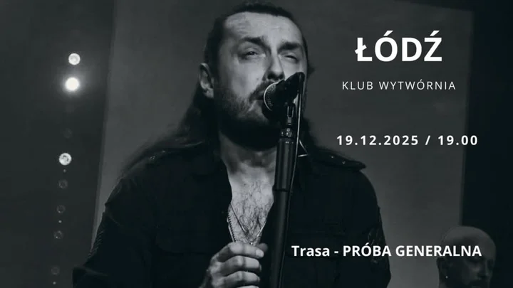 Grafika promocyjna wydarzenia Koncert Piotr Cugowski — „Próba generalna” przed premierą (Łódź)