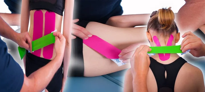 Grafika promocyjna wydarzenia Kurs Tapingu Rehabilitacyjnego ŁÓDŹ — nauka Kinesiology i sport tape w praktyce