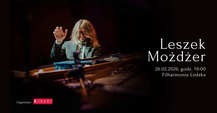 Grafika promocyjna wydarzenia Leszek Możdżer Solo — koncert w Filharmonii Łódzkiej (26 lutego 2026)