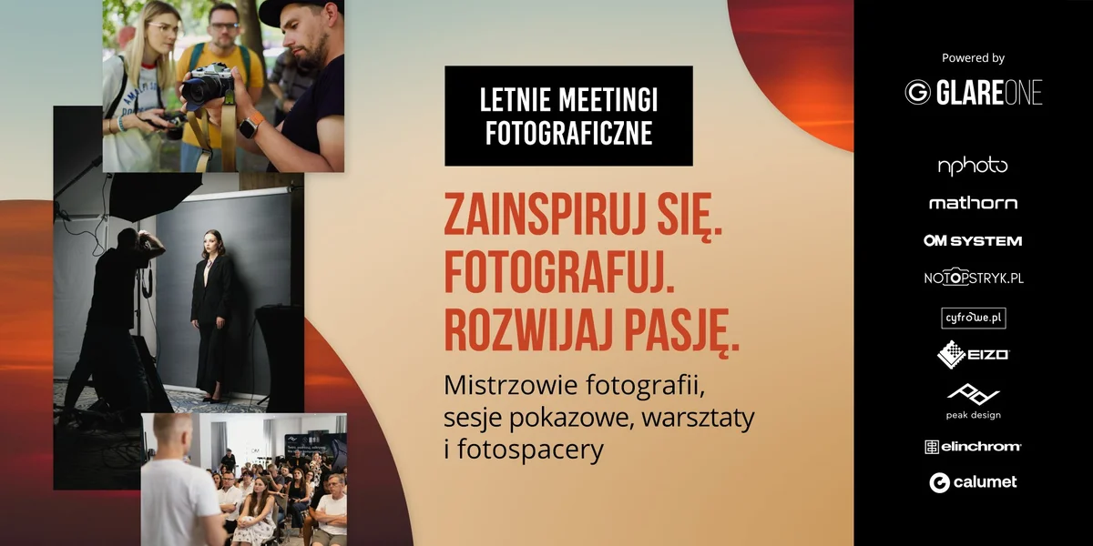 Grafika promocyjna wydarzenia Letnie Meetingi Fotograficzne w Łodzi 2026 — dzień pełen zdjęć, światła i inspiracji