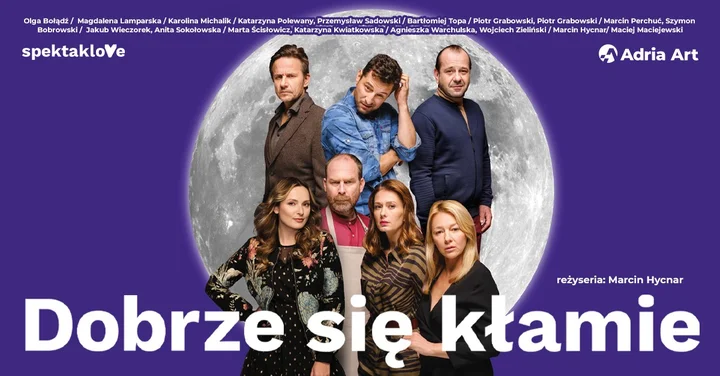 Grafika promocyjna wydarzenia Łódź: Dobrze się kłamie — teatralna wersja kinowego hitu