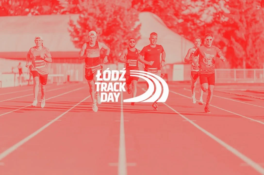Grafika promocyjna wydarzenia Łódź Track Day 2026 – biegi na stadionie