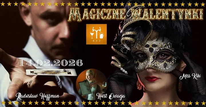 Grafika promocyjna wydarzenia Magiczne Walentynki // Łódź