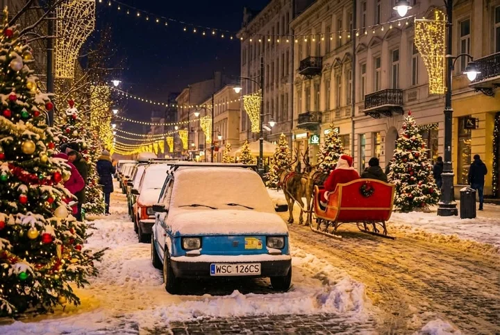 Grafika promocyjna wydarzenia Maluchowa Wigilia Terytorium126p Łódź — spotkanie w Pizzerii Albo Grubo Albo Wcale