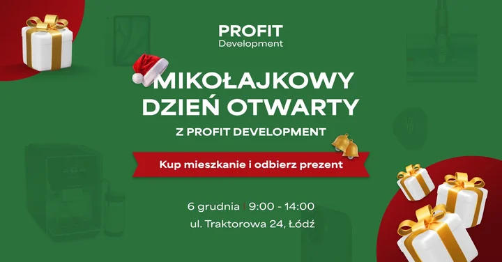Grafika promocyjna wydarzenia Mikołajkowy Dzień Otwarty w Łodzi (Nowe Złotno)