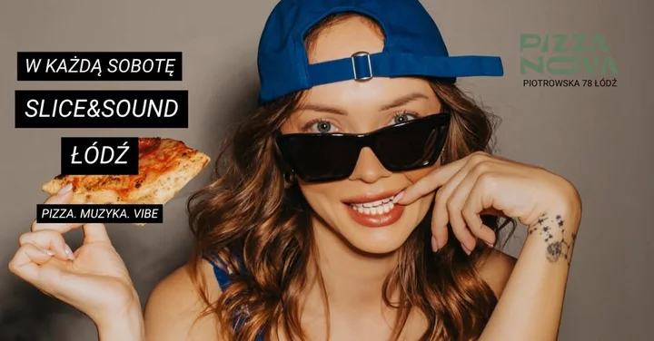 Obrazek przedstawia grafikę promocyjną wydarzenia Wieczór z elektroniką i pizzą w Pizzanova