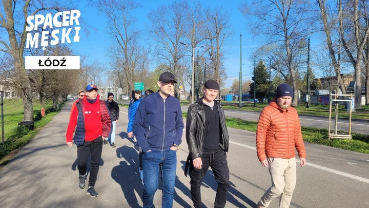 Grafika promocyjna wydarzenia Spacer Męski ŁÓDŹ — poranny spacer i rozmowy w męskim gronie