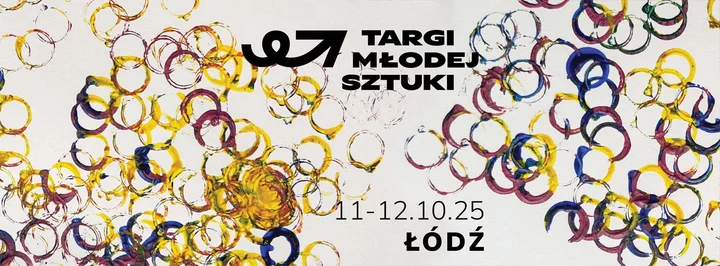 Obrazek przedstawia grafikę promocyjną wydarzenia Targi młodych twórców w OFF Piotrkowska Center w Łodzi