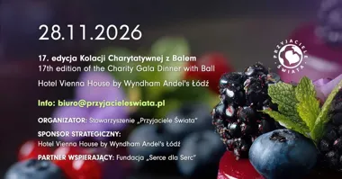 Grafika promocyjna wydarzenia 17. edycja Kolacji Charytatywnej z Balem