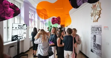 Grafika promocyjna wydarzenia II Festiwal Sztuki Kobiet „Ferment”