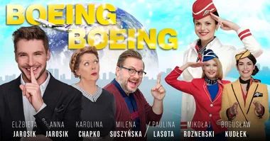 Grafika promocyjna wydarzenia Łódź: Boeing Boeing – komedia gwiazd