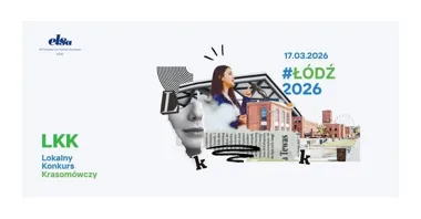 Grafika promocyjna wydarzenia ŁÓDŹ – Lokalny Konkurs Krasomówczy 2026: konkurs mów końcowych dla studentów prawa