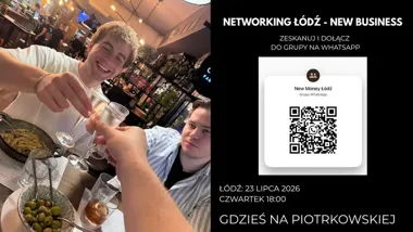 Grafika promocyjna wydarzenia ŁÓDŹ LUŹNY NETWORKING – spotkanie biznesowe