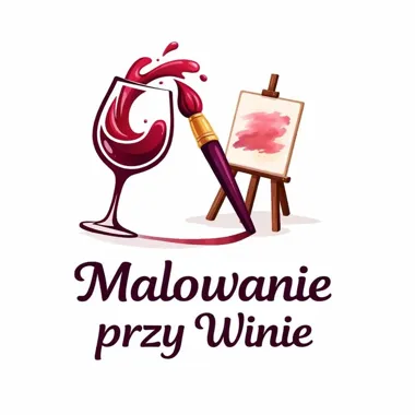 Grafika promocyjna wydarzenia Malowanie przy winie w Łodzi – kobiecy wieczór z pędzlem, winem i relaksem