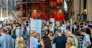 Grafika promocyjna wydarzenia Pierwszy Targ Kolacyjny w Fuzji Łódź