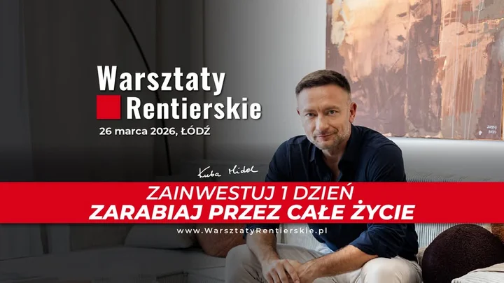 Grafika promocyjna wydarzenia Warsztaty Rentierskie — całodniowe szkolenie o inwestowaniu w nieruchomości w Łodzi (26 marca 2026)
