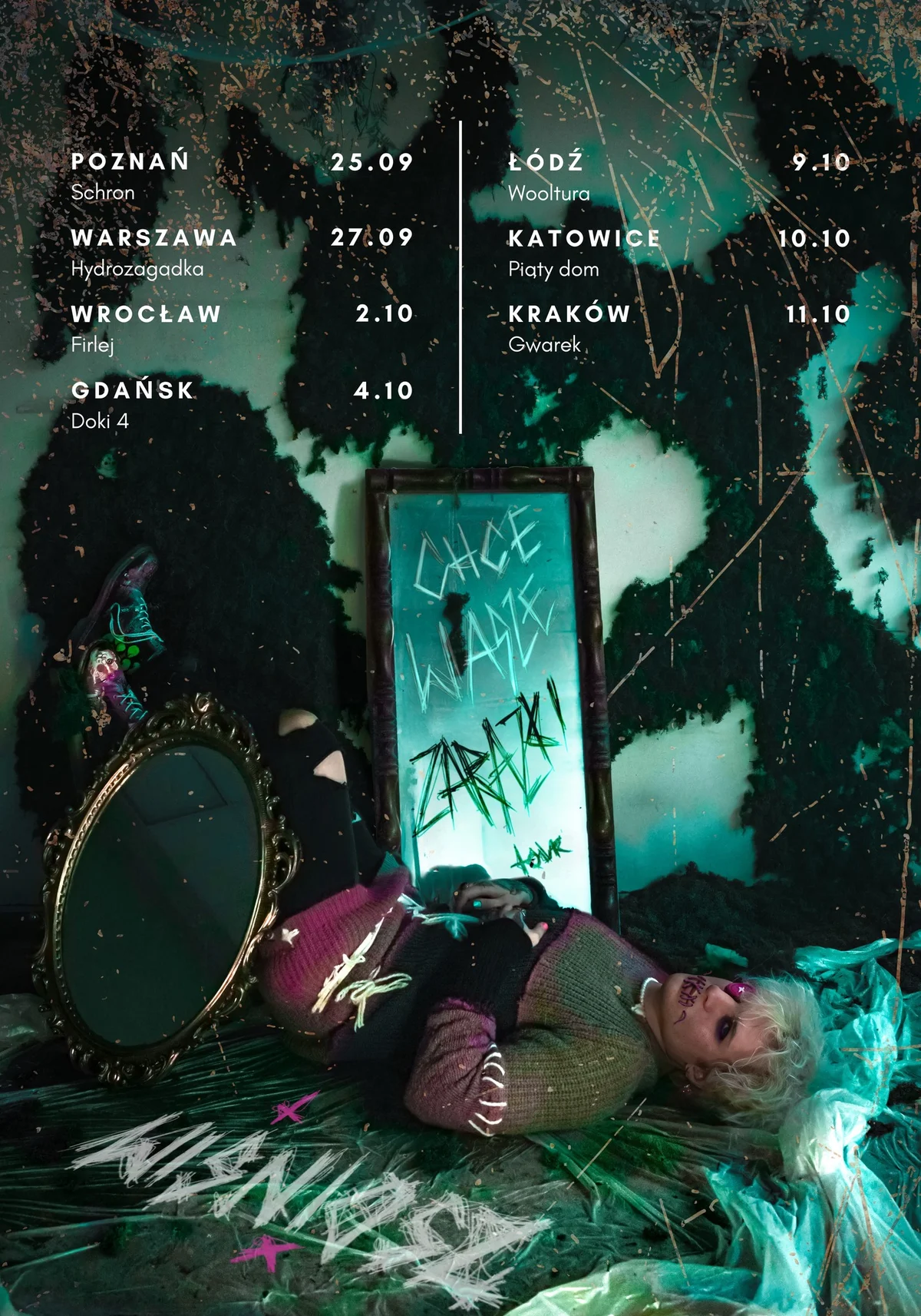 Grafika promocyjna wydarzenia wiśniosz // Wooltura // Łódź: koncert pełen emocji