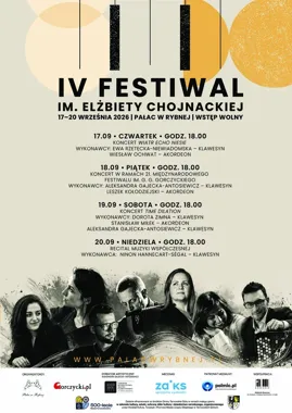 Klawesyn bez kurzu i schematów - cztery koncerty w Pałacu w Rybnej