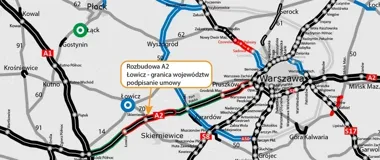 Poszerzą A2 między Łodzią a Warszawą. Inwestycja za 1,5 mld zł wchodzi w kolejny etap