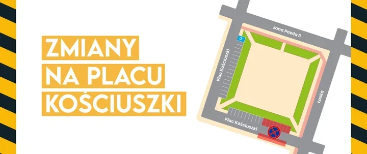 Plac Kościuszki dostanie więcej zieleni. Rusza przebudowa i zmiany w ruchu