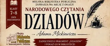 Scena z „Dziadów” na zdjęciu. Biblioteka w Konstantynowie czeka na zgłoszenia