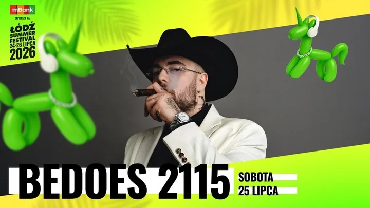 Bedoes 2115 wraca na Łódź Summer Festival – sobotni występ na Łódzkich Błoniach